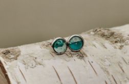 Turkusowa Głębia – Kolczyki Sztyfty