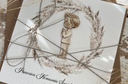 Pamiątka komunii kartka komunijna z personalizacją, życzeniami 1j