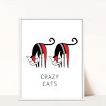 Plakat Crazy Cats A3 - 