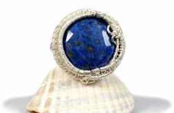 Lapis, Srebrny pierścionek z lapis lazuli