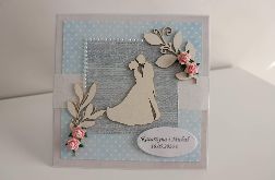 Personalizowana Kartka ręcznie robiona na Ślub handmade III