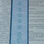 Niebieska zakładka - Blue bookmark - widok na wzór