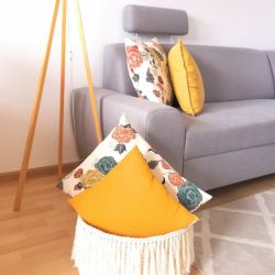 BOHO kosz,koszyk z frędzlami, duży kosz  38x24cm.
