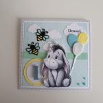 Personalizowana kartka na urodziny Kłapouchy Kubuś Puchatek - Personalizowana kartka na urodziny Kłapouchy Kubuś Puchatek