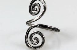 Zawijasy - srebrny pierścionek rozm. S (2109-20)