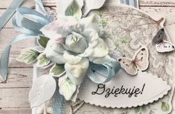 Błękitna kartka podziękowanie