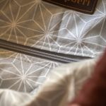 Torebka worek handmade z brudnoróżowego weluru i pikowanej ekoskóry – unikat No Waste | Raspberi - 
