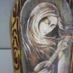 Z mandoliną -Anioł w kształcie ikonki - część obrazu