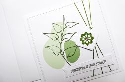 Kartka z okazji nowej pracy minimalistyczna
