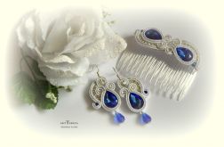 Grzebyk i kolczyki sutasz,biżuteria ślubna