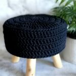 Pokrowiec na taboret,stołek w stylu skandynawskim 40cm. - 