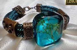 Sjesta - ciężka bransoleta z żywicy