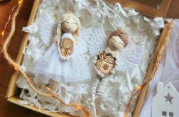 Aniołki świąteczne na choinkę zestaw 2 szt.