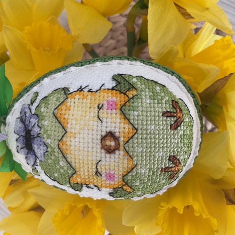 Pisanka Kurczaczek Zielony