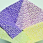 Geometryczna miseczka origami kolorowe kropki - 4
