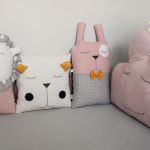 Poduszka dekoracyjna chmurka, jasny róż - 