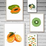 Grafika do kuchni i jadalni - Pomarańcze - Z innymi pracami