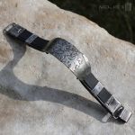 Niepodległy II - bransoleta z miedzi i skóry