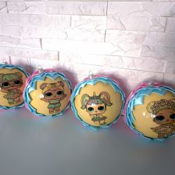 Zestaw bombek choinkowych dla dzieci LOL