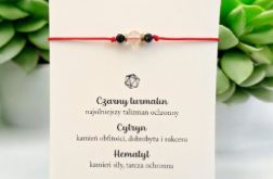 Bransoletka ochronna czarny turmalin cytryn Bransoletka ochronna czarny turmalin cytryn