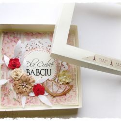 Kartka dla babci w pudełku