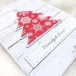 Kartka świąteczna choinka z kopertą - Lewy bok