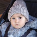 klasyczna czapka mama+dziecko 100% merino - maluszek 12 miesięcy