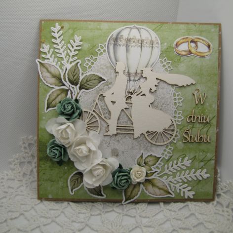 Kartka ślubna w pudełku 22