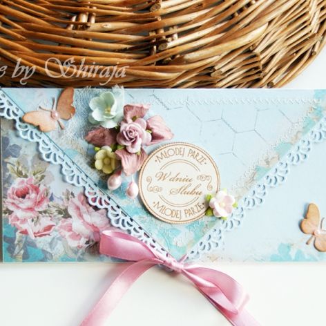 Kopertówka z okazji ślubu różany poranek