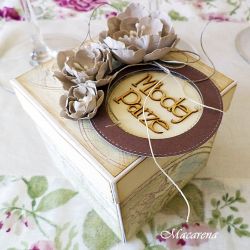 Pudełko ślubne czekoladowe