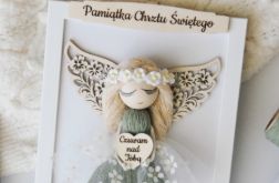 Delikatna Pamiątka Chrztu Św. dla dziewczynki