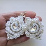 White Cascade kolczyki sutasz - 