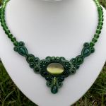 Naszyjnik-kolia Green-Emerald - 