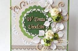 Kartka urodzinowa zielona