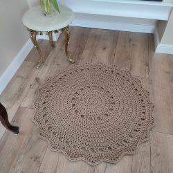 Dywan szydełkowy ze sznurka 80cm 