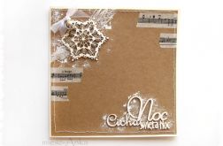 eko Kartka świąteczna z dzwoneczkiem i ze śnieżynką