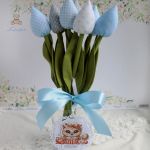 Tulipany dla nauczyciela prezent błękitGOTOWE - 