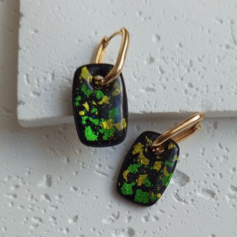 "Carnaval" no.2 - kolczyki z gliny polimerowej.