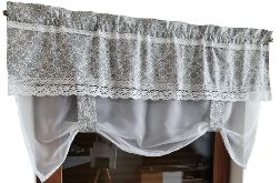 Lambrekin panel jedna falbana folk