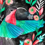 Koliber wydruk ilustracji - 