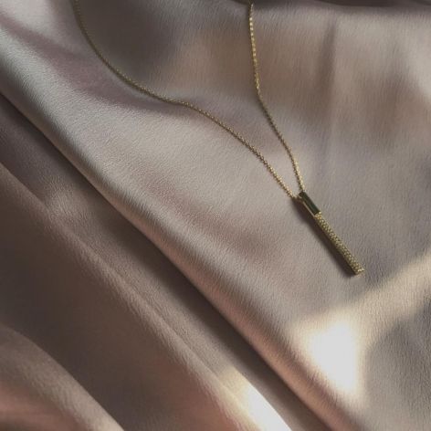 Naszyjnik srebro złocone z białymi cyrkoniami