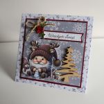 Kartka świąteczna Bożonarodzeniowa skrzat - Kartka świąteczna Bożonarodzeniowa skrzat