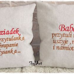 Poduszki na Dzień Babci i Dziadka
