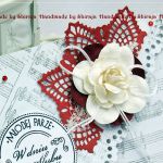 Kopertówka z okazji ślubu- bordowa serwetka - 