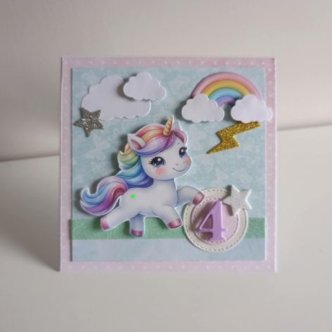 Kartka na urodziny jednorożec 4