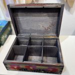 Szkatułka "maki 4 na czarnym " - 