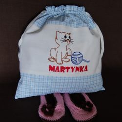 Kot Filemon - worek na kapcie/strój