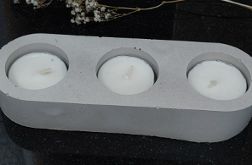 Świeczniki na tealighty z betonu MR handmade