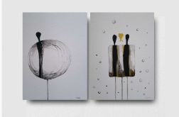 Postacie-dwie akwarele.