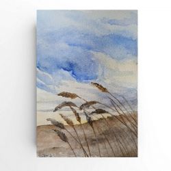 Pejzaż-akwarela formatu -A5